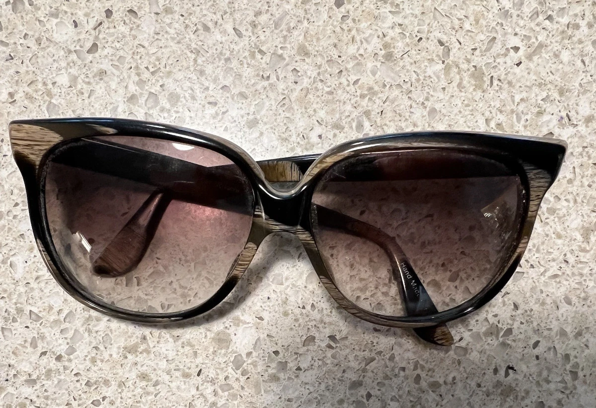 Anne Klein Sunglasses Women OS Black‎ Pre-Owned Vintage Oversized Gradient AK7095 main image 4
