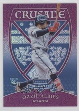 2018 Panini Chronicles Crusade Purple Mojo Prizm 75/99 Ozzie Albies #25 lz7