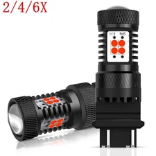 2/4/6X 3157 3156 Red Car Truck LED Turn Signal Brake Stop Tail Lights Bulbs