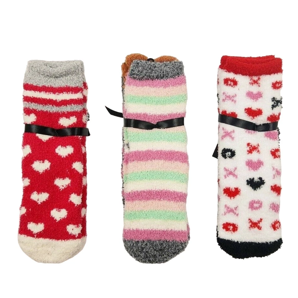 Free Press Mujeres Corazones Coloridos Conjunto de 6 piezas Calcetines de Invierno Tejido Difuso Talla Única Foto 2 de 4
