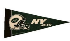 New York Jets NY Mini Pennant 4”x9