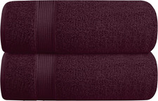 Cotton 2 Pack Oversized Bath Towel Set 28X55 Inches, Large Bath Towels, Ultra Ab