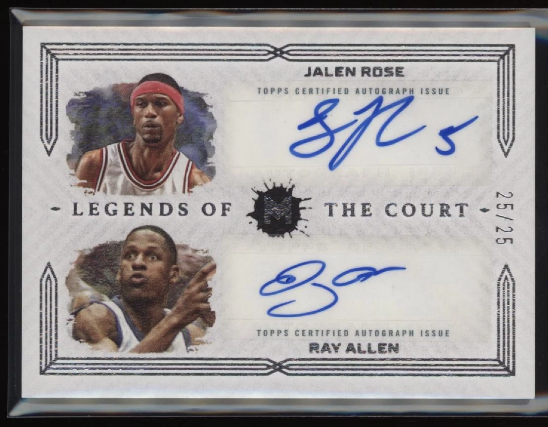 Basketball Jalen Rose Autographed Sports Trading Cards 
