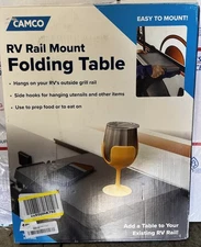 Camco    58175    Rv Rail Mount Folding Table  16 X12