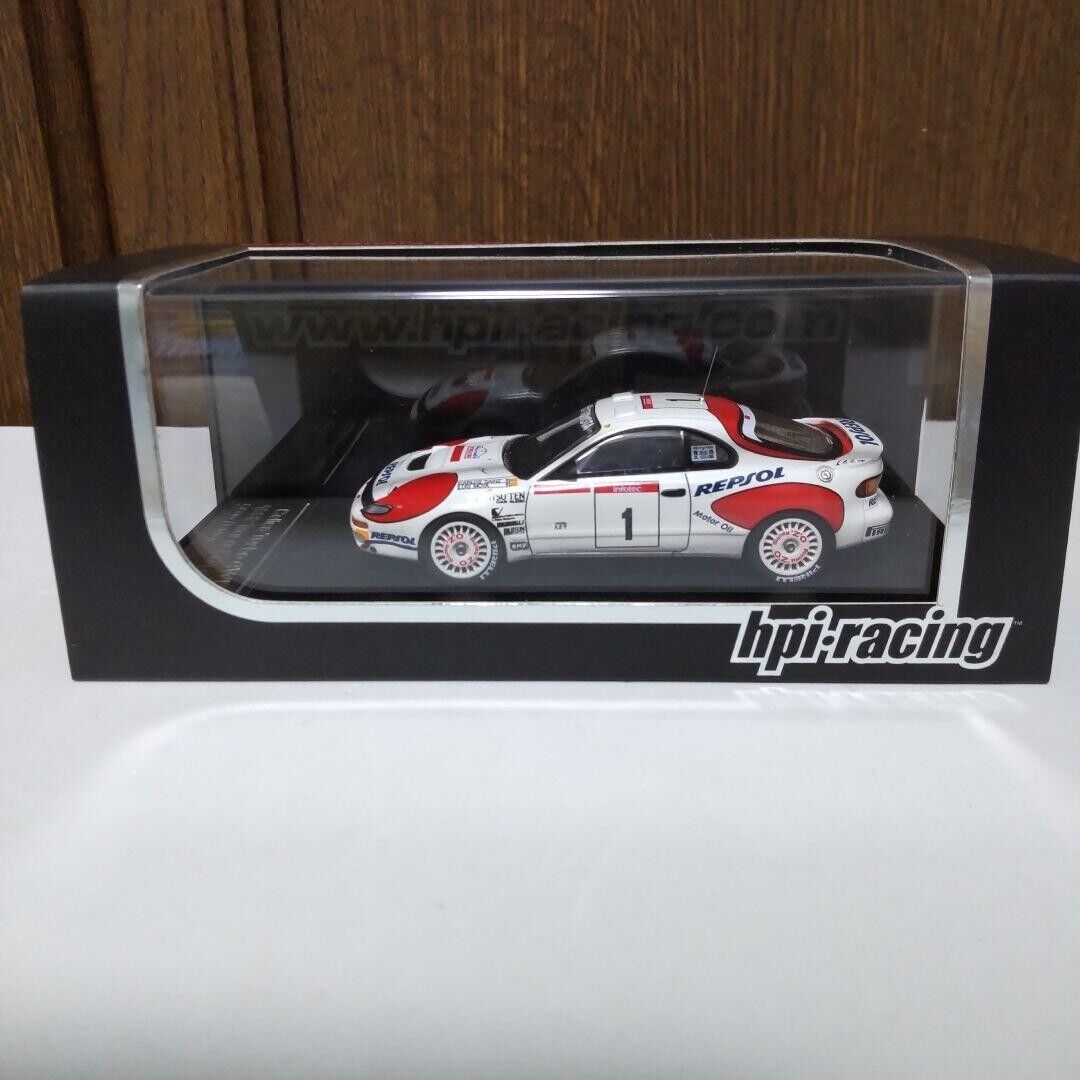 1/43 Hpi Racing Toyota Celica GT-Four 1992 Sainz #1 White w 1/43 Hpi Racing Toyota Celica GT-Four 1992 Sainz #1 White w