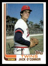 1982 Topps #353 Jack O'Connor Rookie Card Minnesota Twins