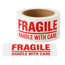 6 Rolls Yards Packing Shipping Box Tape 2"x110 Fragile Shipping Sealing Tape