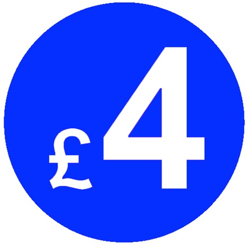 20mm Blue Price Point Shop Stickers POS / Sticky Labels £1, £1.99, £2, £3, £5 - Picture 28 of 49