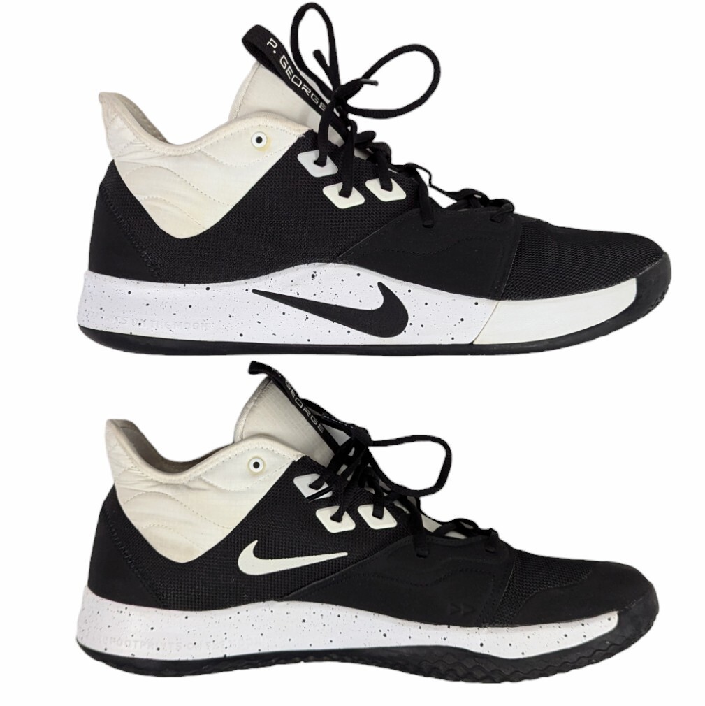 Nike PG 3 TB Black White Oreo Paul George Sneakers Men's 15