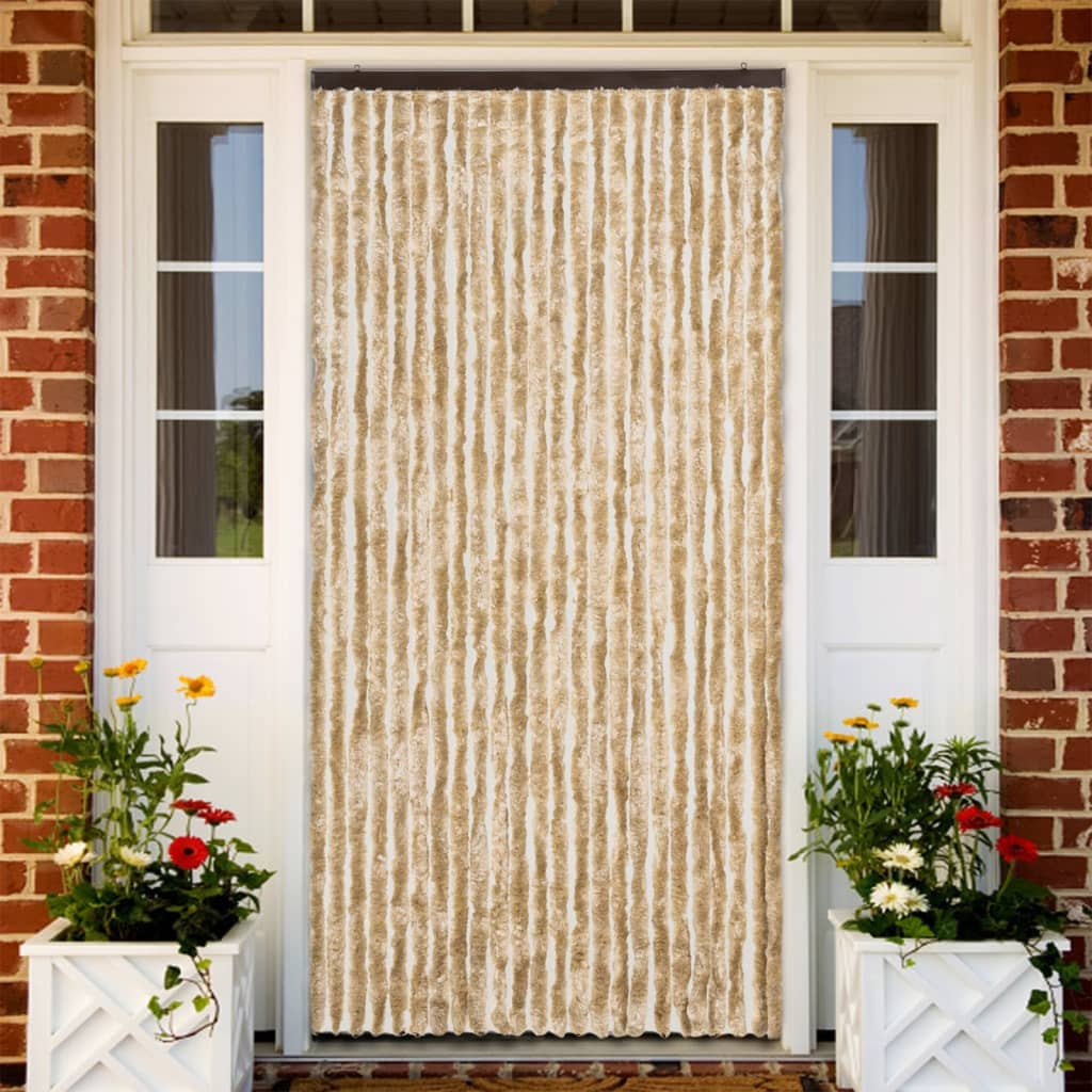 vidaXL Tenda Antimosche Beige 100x200 cm in Ciniglia