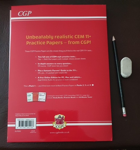 CGP 11+ CEM Practice Papers Ages 10-11 Pack 1 with Tests and Parents Guide NEW - Picture 2 of 2