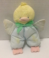 Eden Plush Rattle Duck Suffed Animal Plush Toy Lovey READ