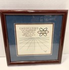 Vintage ENGINEER ENGINEERING Needlepoint Handmade Art Framed 12x12 — photo 1