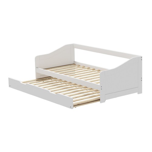 Oikiture Trundle Bed Frame Daybed Single Size Base Timber Wooden Single