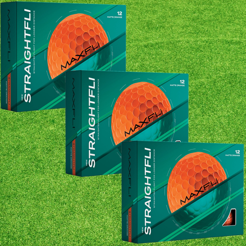 Maxfli 2025 StraightFli Matte Orange Golf Balls Combo Pack of- (12 to 72 Pcs) - Picture 10 of 13