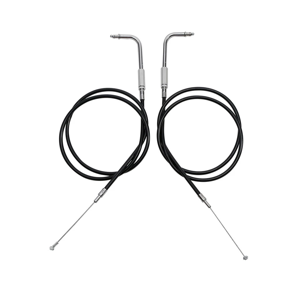 110cm Throttle Cables Wire Fit For Harley Sportster 883 1200 Custom 1990-2014 12 - Image 2 of 4