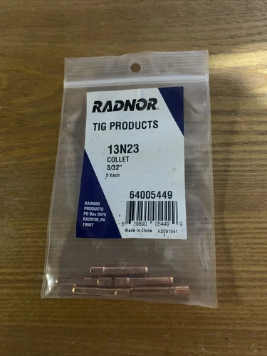 Radnor 13N23 TIG Collet 3/32" (5 Pcs)