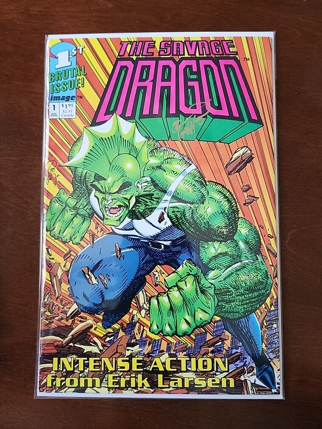 The Savage Dragon (July 1992) #1 1st Printing SIGNED By Erik Larsen No CoA 