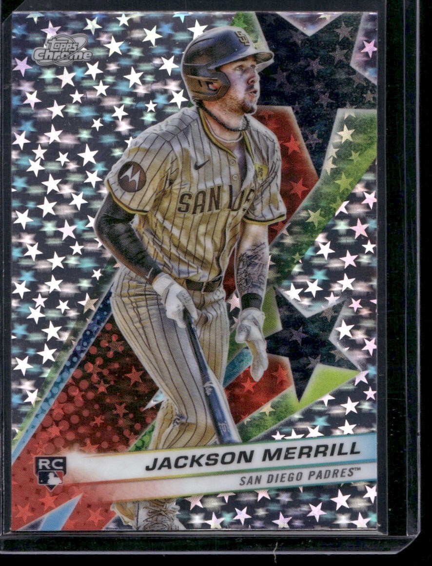 2024 Topps Chrome Cosmic Starfractor Jackson Merrill Rookie San Diego Padres