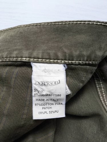 JECKERSON Jeans Uomo Toppe Alcantara Verdi Militare Cachi Taglia 40 / 54 ITA - Zdjęcie 8 z 13