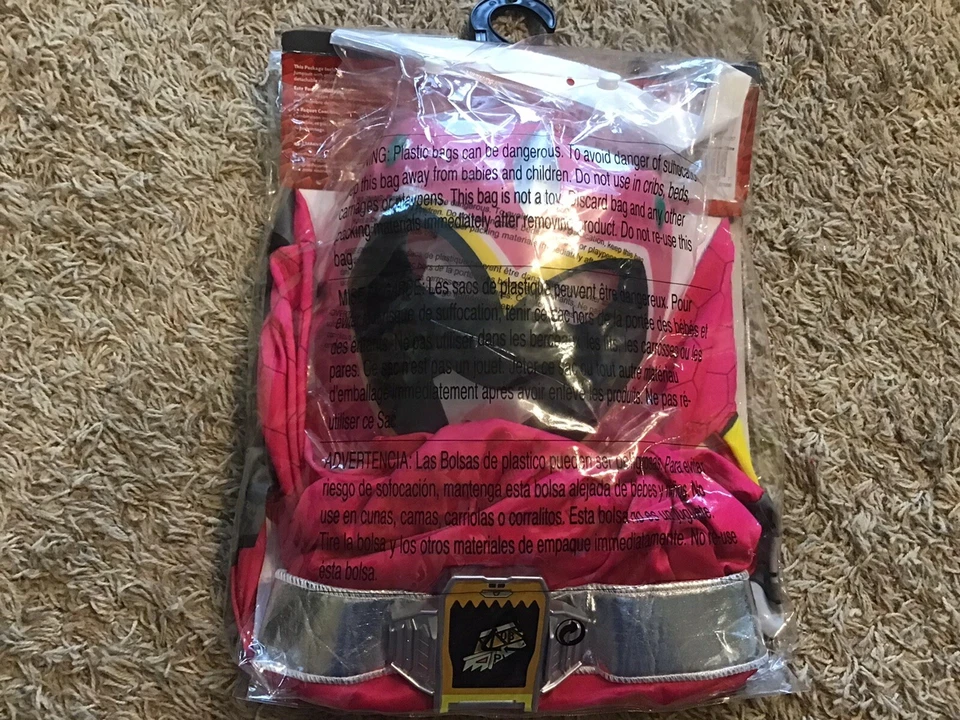 Power Rangers Girls Pink Ranger Halloween Costume Medium Official Licensed Rosa - Image 3 of 3