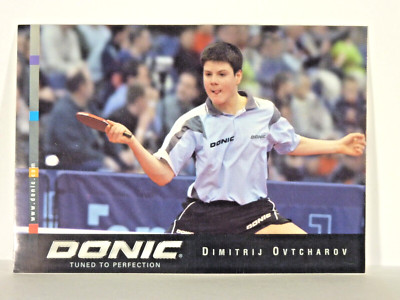 DIMITRIJ OVTCHAROV TISCHTENNIS EUROPE TOP 12 DONIC AUFKLEBER STICKER 2003 NEU