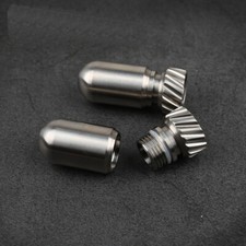 Titanium Waterproof Tank Survival Seal Container Necklace Keychain Pill Box EDC