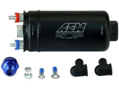 AEM 50-1005 400LPH Inline High Flow Fuel Pump - Inlet -8 AN and -6AN Outlet