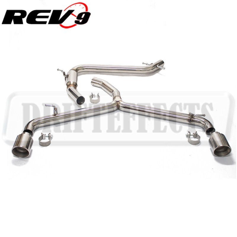 For VW Golf GTI MK6 2009-14 Turbo Rev9 Stainless Straight Pipe Cat