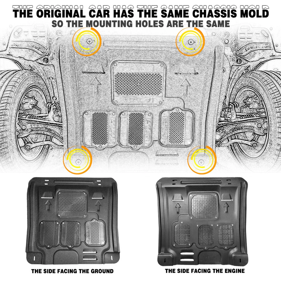 Брызговики передние брызговики двигателя для Buick Regal 2010-2015 годов выпуска - Изображение 4 из 4
