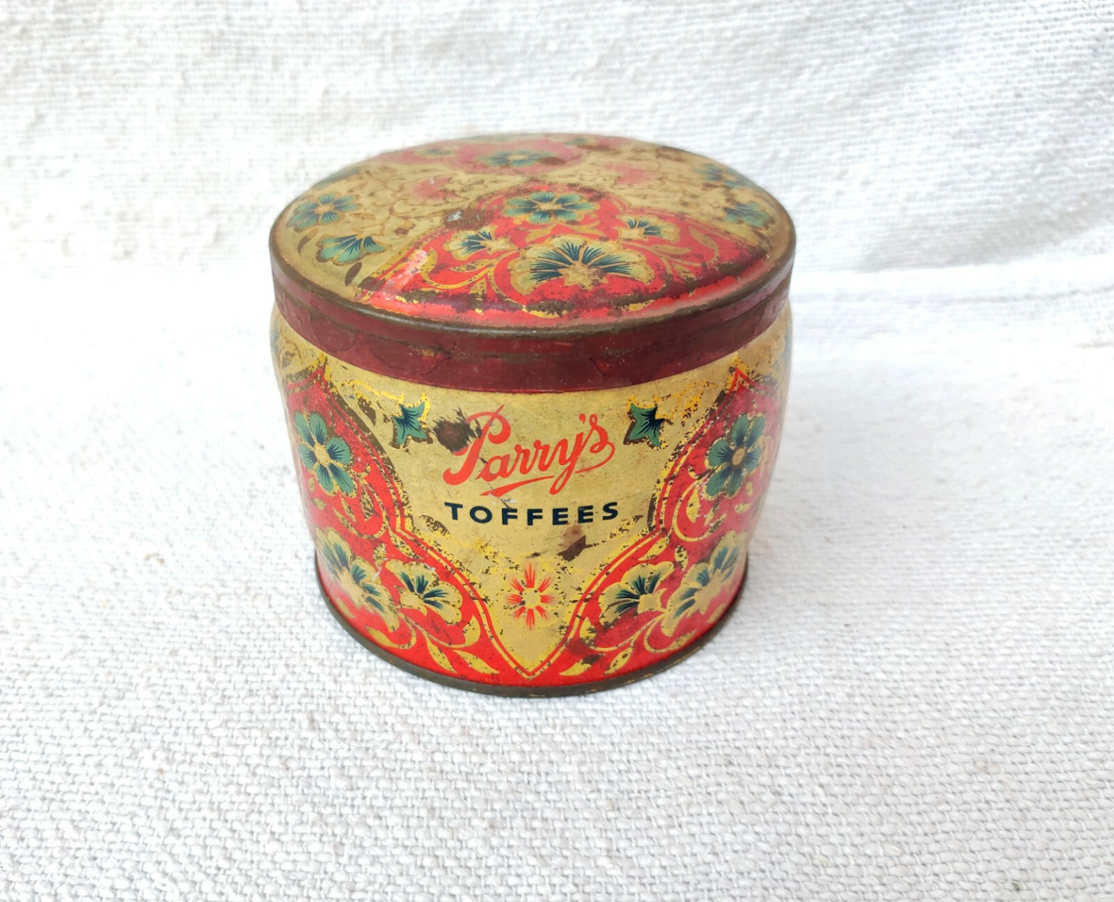Vintage Rare Parrys Confectionery Mixed Coffee Toffee Advertising Tin ...