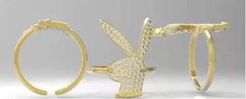 Bague Doré Playboy avec ou sans boite - Photo 2/3