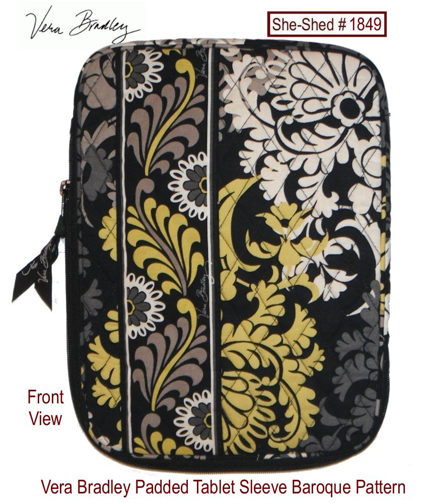 Vera Bradley Baroque Quilted Tablet Sleeve For Ereaders Pre-Owned-image