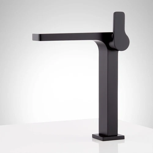 Signature Hardware 447921 Hibiscus Single Hole Vessel Faucet w/ Pop-Up Drain - Picture 2 of 7