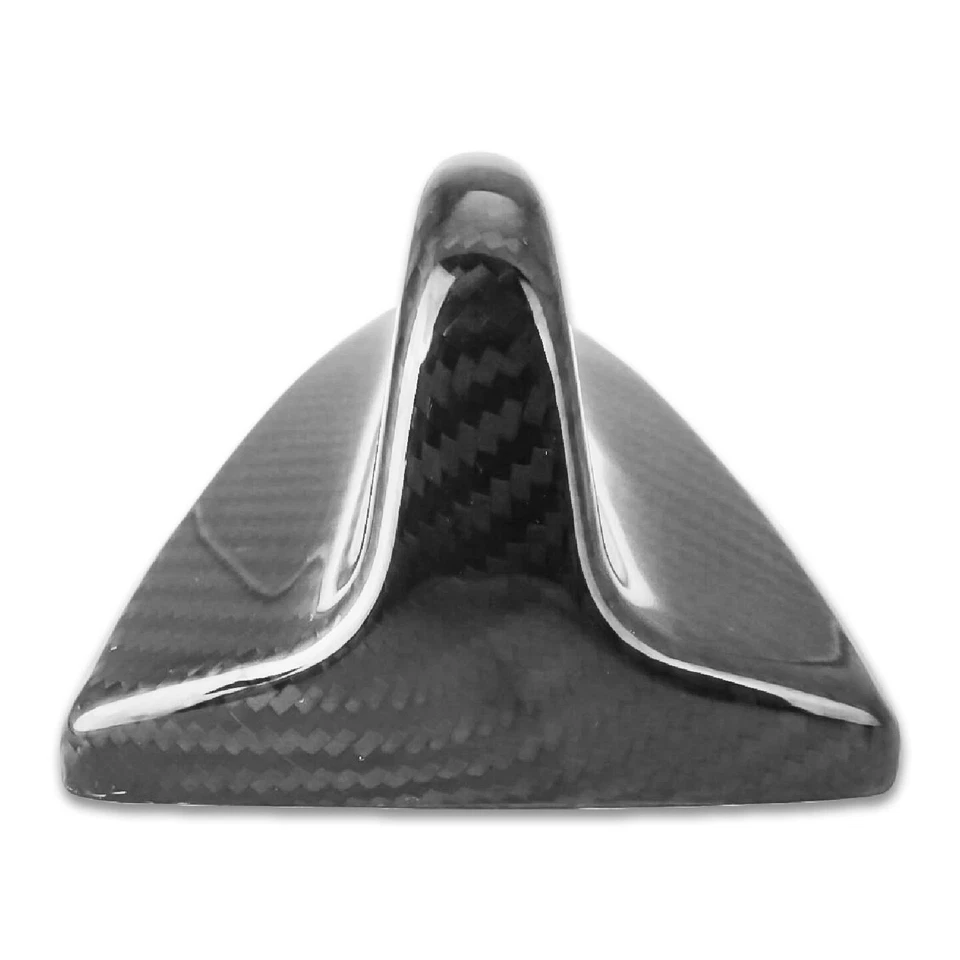 Tapa de techo de aleta de tiburón adhesiva de fibra de carbono real tejido de sarga brillante para auto camión Foto 2 de 4