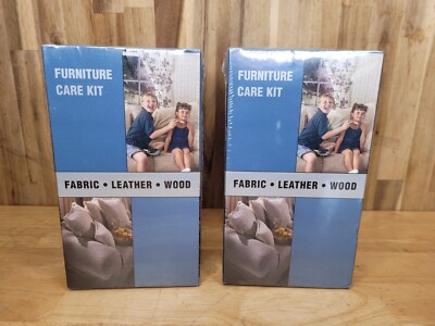 Stainsafe Furniture Care Kit Fabric, Leather, Wood Leather Master Set Of 2 New 