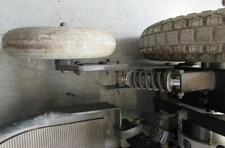 Primo stability wheel for quantum 1650 Wheelchair Tire with bracket shock RIGHT