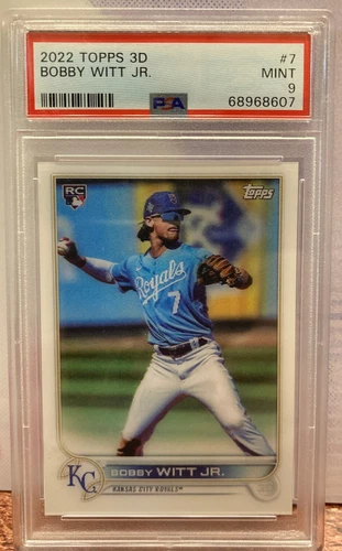 2022 TOPPS On Demand 3D BOBBY WITT JR. #7 ROOKIE RC PSA 9