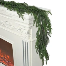 Artgar 5 Ft Pine Garland - Real Touch Pine Garland - Artificial Greenery Chri...