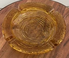 Anchor Hocking 70’s Vintage Sereno Amber Harvest Gold Ashtray 6 In MCM
