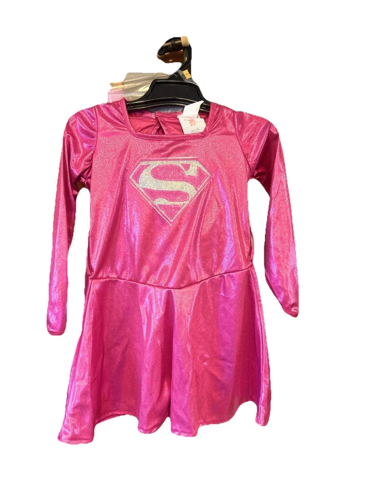 Disfraz de Supergirl-Rosa Niño-Talla Pequeña (4-6)-NUEVO/OTROS Foto 3 de 4