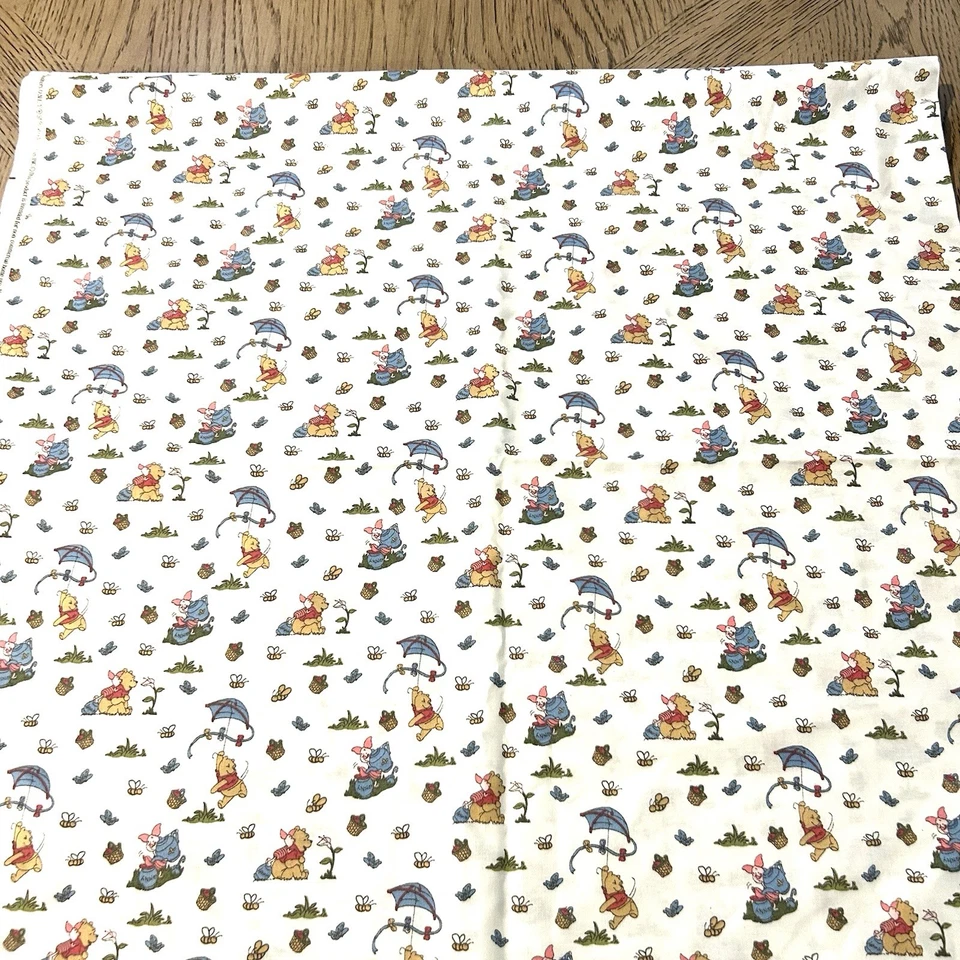 DISNEY FOR QUILTERS POOH'S DAY IN THE PARK #5171 SPRINGS Winnie Piglet 2.5 Yards - Image 2 of 4
