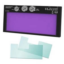 2x4 1/4 Auto Darkening Welding Lens, Ultra Clear, Variable Shade 4/9-13 Purple