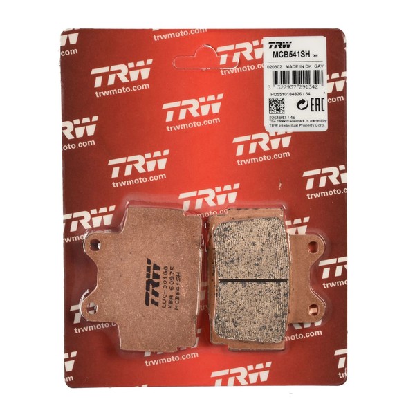 TRW Bremsbelag Sinter Street (FüR: Yamaha XJ 600 S Diversion 4LX 94-97 Hinten )-image