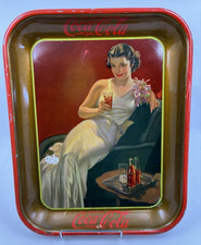 Vintage 1936 Coca Cola Coke Serving Tray The Hostess Antique Vtg Advertising