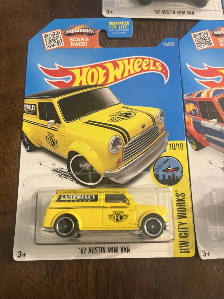 Hot Wheels '67 Austin мини фургон лот из 3 новых на карте HW City HW City Works - Изображение 3 из 4
