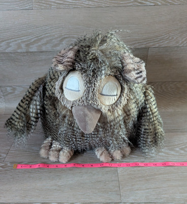 Braune Eule flauschig Wilberry grau gefiedert Stofftier Plüschtier - gebraucht gut