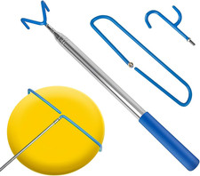 Disc Golf Retriever Pole Telescopic Disc Golf Tool with 3 Hooks Golf Discs Retri