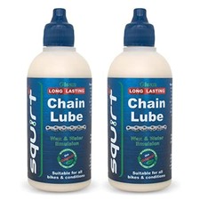 Squirt Chain Lube for Bikes 2 Pack 120ml   Long-Lasting Lubricant for Al