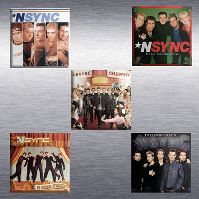 'N Sync Studio Album Cover Discography High Quality Locker Fridge Magnet / Set